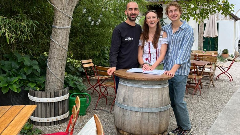 Gastgarten mit Team, © Maria Gerland Gastgarten mit Team, © Maria Gerland