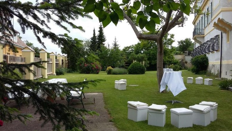 Unser Schlossgarten ist auch immer sehr beliebt, &copy; Schloss Gumpoldskirchen